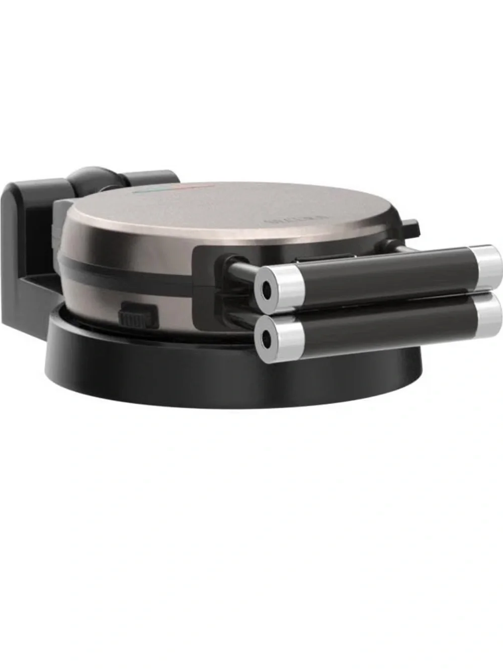 Rotating Waffle Maker - Black & Stainless Steel